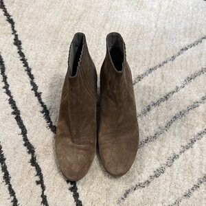 Vince Brown Suede Ankle Boots